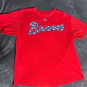 Red Braves Freddie Freeman T-Shirt